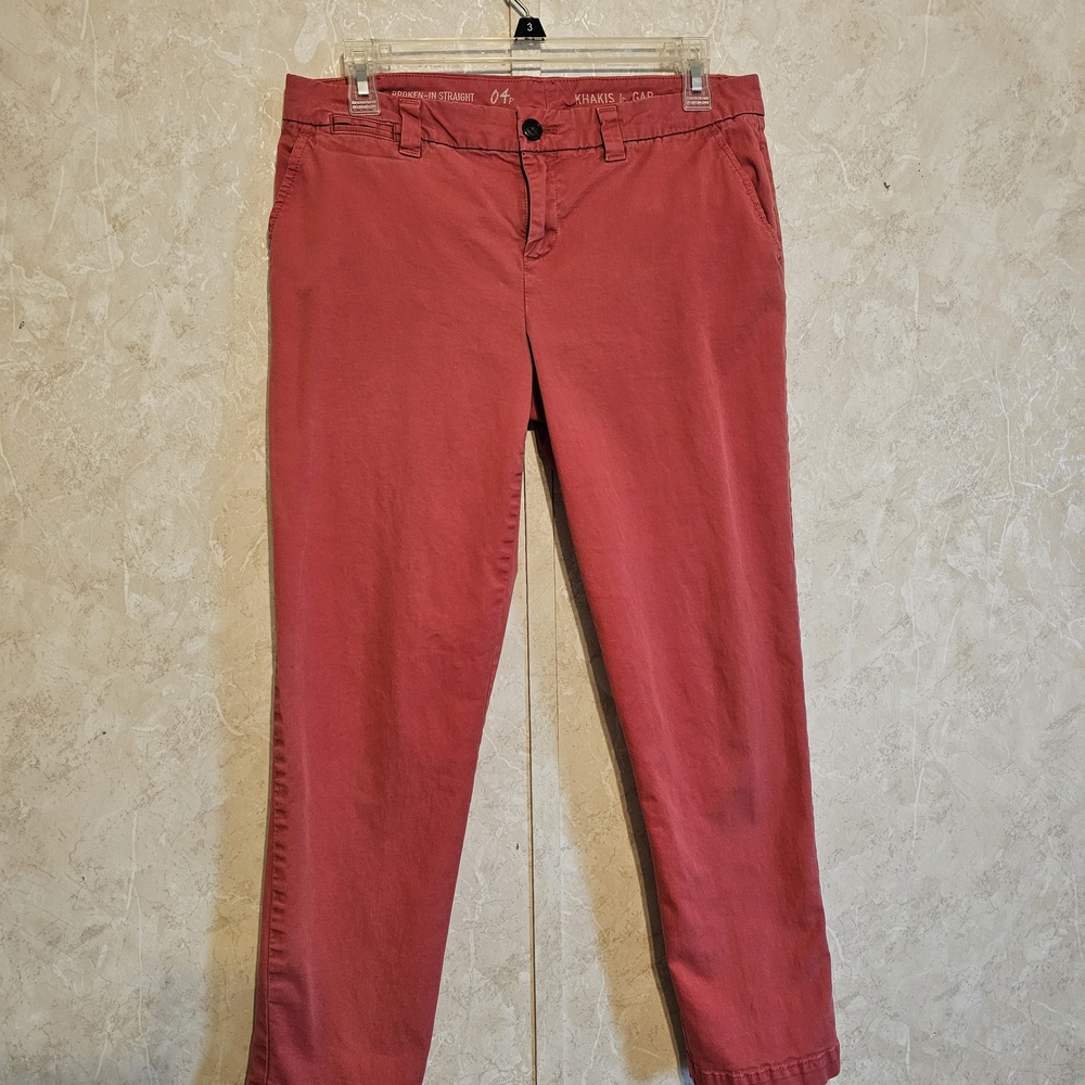GAP Women's Ankle Pants in Rich Red